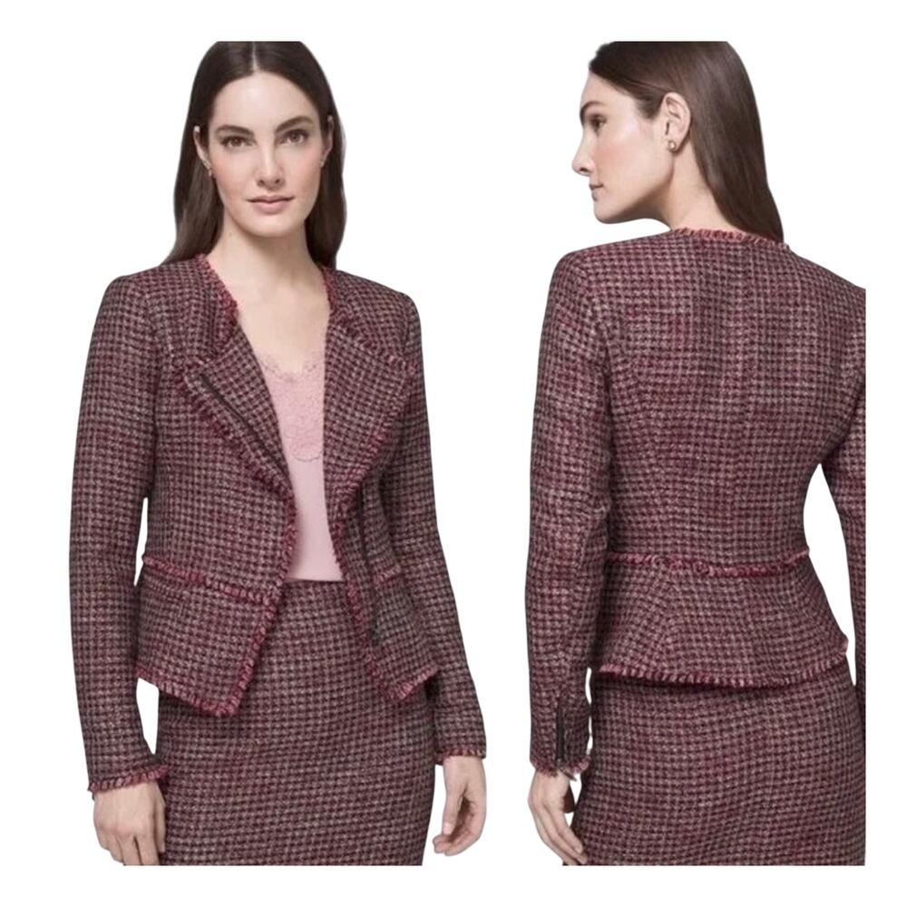 White House Black Market Mid Century Tweed Jacket